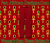 Women Red Heru Fleece Bottom