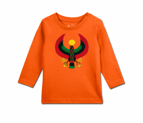 Toddler Tangerine Long Sleeve Heru T-Shirt