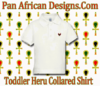 Toddler White Heru Collard Shirt
