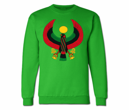 Men's Irish Green Heru Crewneck Sweatshirts