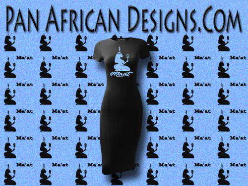 Women's Black with Light Blue Glitter Maat T-Shirt Dress