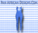Women's Royal Blue Nebt-Het Full Length (Bodycon) Jumpsuit with White Spaghetti Strap & side stripes
