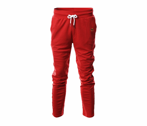 Men's Red Heru Slim Fit Lightweight Sweatpant  (with Draw String)