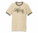 Men's Heather Tan and Brown Heru Apparel Ringer T-Shirt (Text)