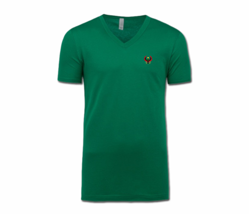 Men/Unisex Kelly Green Heru V-Neck T-Shirt