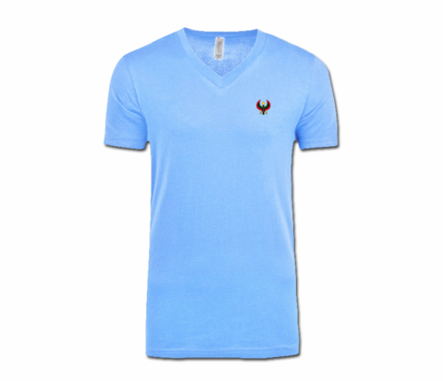Men/Unisex Baby Blue Heru V-Neck T-Shirt
