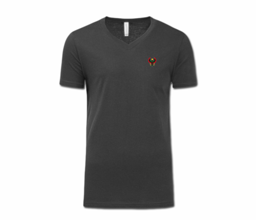 Men/Unisex Charcoal Grey Heru V-Neck T-Shirt
