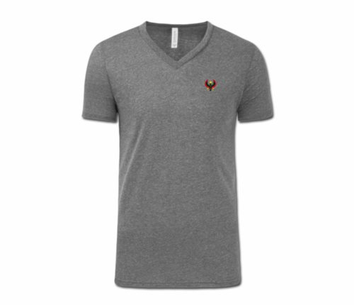 Men/Unisex Heather Grey Heru V-Neck T-Shirt