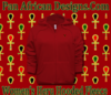 Women Red Hooded Heru Fleece Jacket