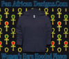 Women Navy Blue Hooded Heru Fleece Jacket