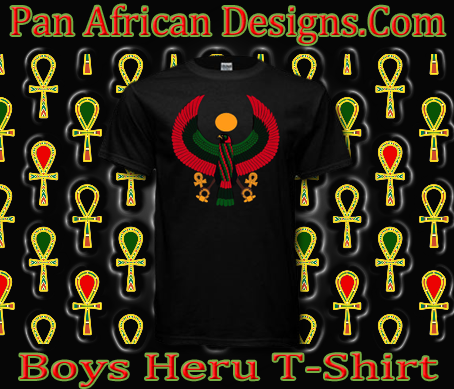 Boys Black Heru T-Shirt