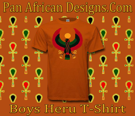 Boys Orange Heru T-Shirt