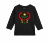 Toddler Black Long Sleeve Heru T-Shirt