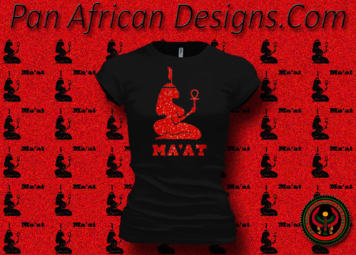 Women's Black and Red Maat T-Shirts with Glitter
