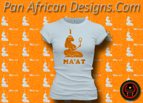 Women's Pale and Gold Maat T-Shirts with Glitter