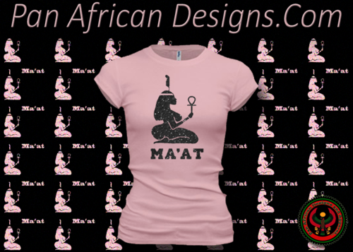 Women's Pink and Black Maat T-Shirts with Glitter