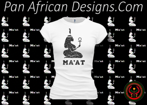 Women's White and Black Maat T-Shirts with Glitter