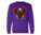 Men's Purple Heru Crewneck Sweatshirts