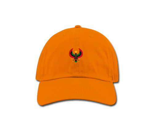 Men's Orange Heru Baba (Dad) Hat