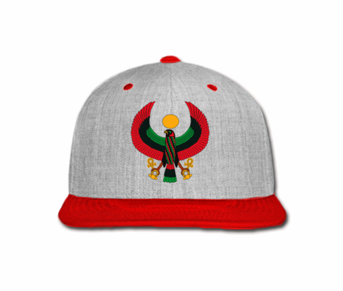 Men's Heather Grey and Red Heru Snap Back