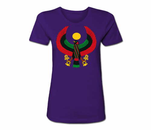 Women's Purple Heru Regular Fit T-Shirt
