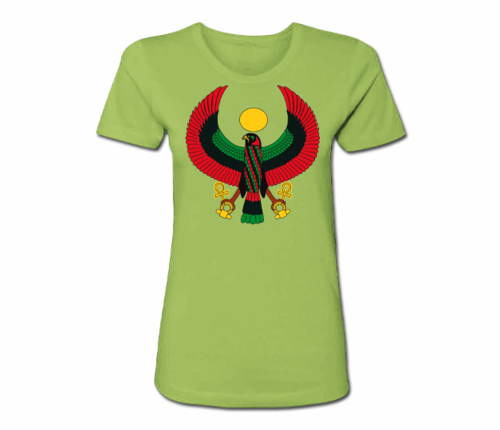 Women's Kiwi Green Heru Regular Fit T-Shirt