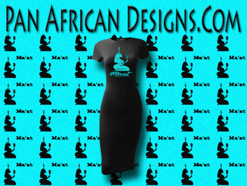 Women's Black with Turquoise Blue Glitter Maat T-Shirt Dress