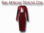 Women's Maroon with White Glitter Long Sleeve Ma'at Bodycon T-Shirt Dress