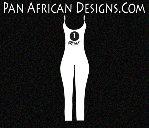Women's White Maat with Black Glitter Spaghetti Strap Bodycon Full Length Jumpsuit
