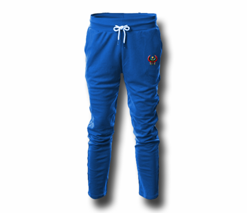 Men's Royal Blue Heru (Flex Logo) Slim Fit Lightweight Sweatpant (with Draw String)