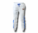 Men's White and Royal Blue Heru (Flex Logo) Slim Fit Lightweight Sweatpant (Tapper Bottom)