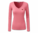 Women's Light Coral Heru Long Sleeve V-Neck T-Shirt