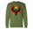 Women's Military Green Heru Crewneck Sweatshirt