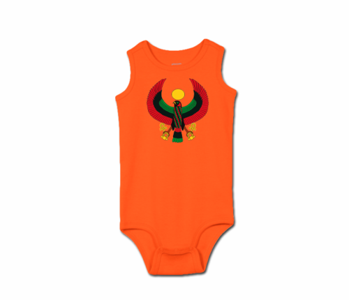 Toddler Tangerine Orange Heru Tank Onesie