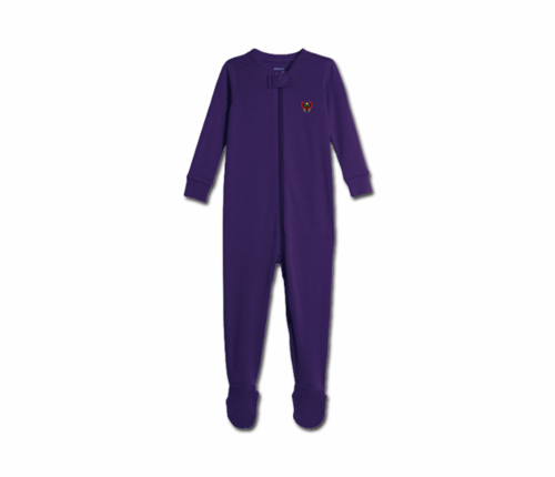 Toddler Purple Heru Zip Footie