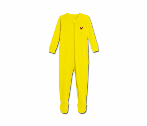 Toddler Yellow Heru Zip Footie