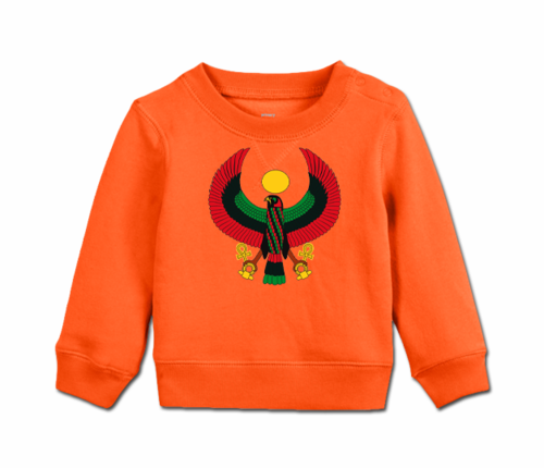 Toddler Tangerine Orange Heru Cozy Sweatshirt