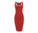 Women's Red Heru Raceback Ringer Dress (Flex Logo)