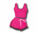 Women's Fuchia Pink Heru Summer Tank Top & Short Set (Bodycon)